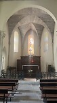 Het altaar in de kapel van L’Hopital-d’Orion.