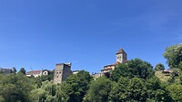 Zicht op Sauveterre-de_Bearn