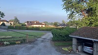Beetje mistig om zeven uur.