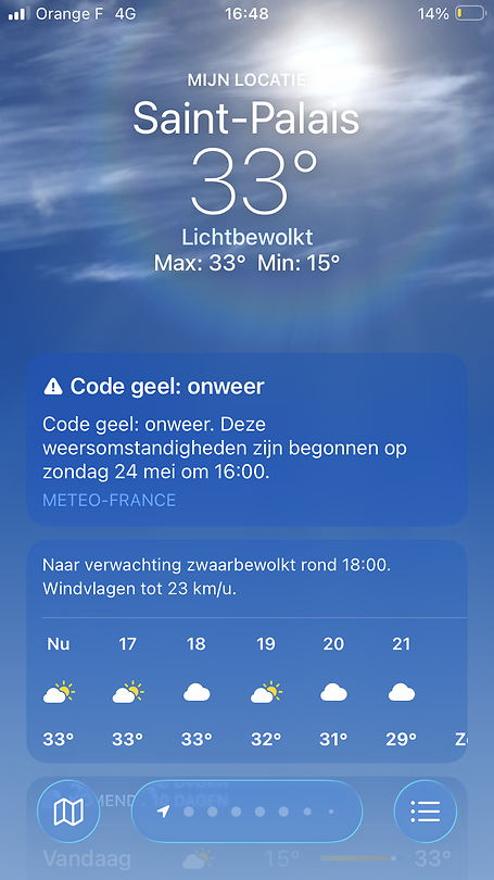 Het is echt warm🥵