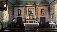 Het altaar in de kerk van La Madeleine
