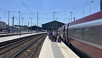 Zo’n 400 meter Eurostar in Parijs.