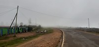Mooi mistig plaatje bijna op de top