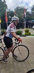 Vertrek Monique bij het hotel in Eldoret
