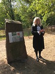 Op het voormalige kerkhof waar Maria Barbara begraven lag.