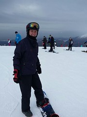 Eerste dag snowboarden