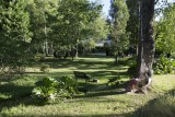 tuin van het hostel in El Bolson