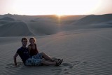 Zonsondergang in de woestijn