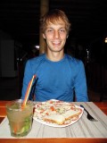 Erik aan de carpaccio en mojito :D