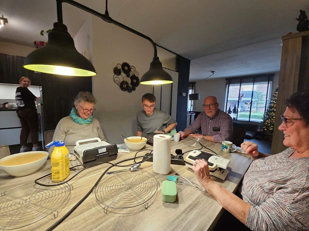 Wafelactie bakken 4