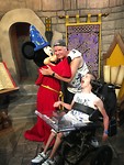 mickey & fred hug