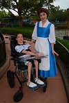 met Belle in Epcot