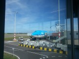 het vliegtuig Amsterdam-Beijing