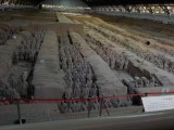heel veel soldaten en paarden van het terracotta-leger