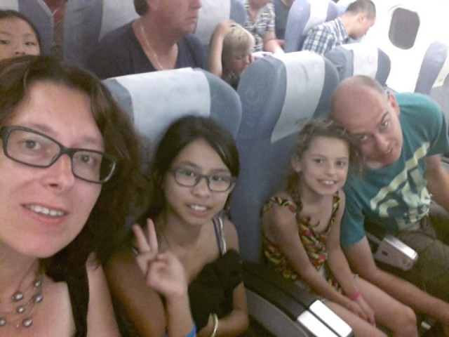 net voor vertrek nog even een vlieg-selfie