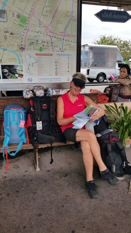Waiting for the train