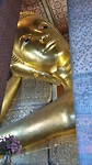 The biggest Boedha, is laying down in the Wat Pho temple.