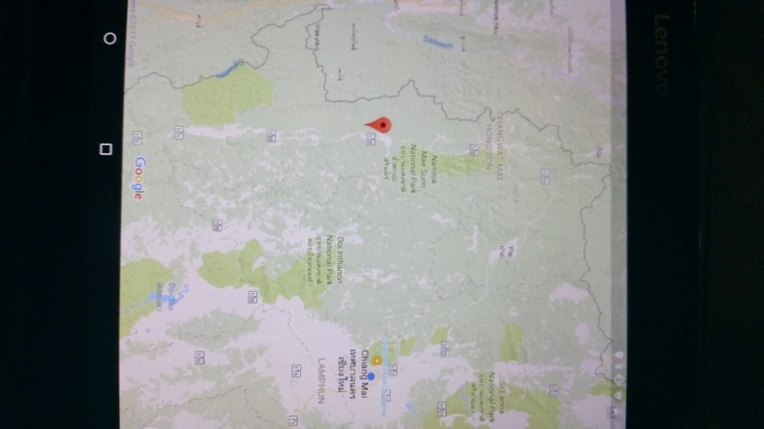 Google maps the Area of the trekking
