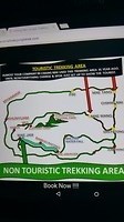 The map from the trekking area