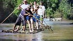Rafting on the Mae river, the picture from our group should be sent to me by one of the guys.