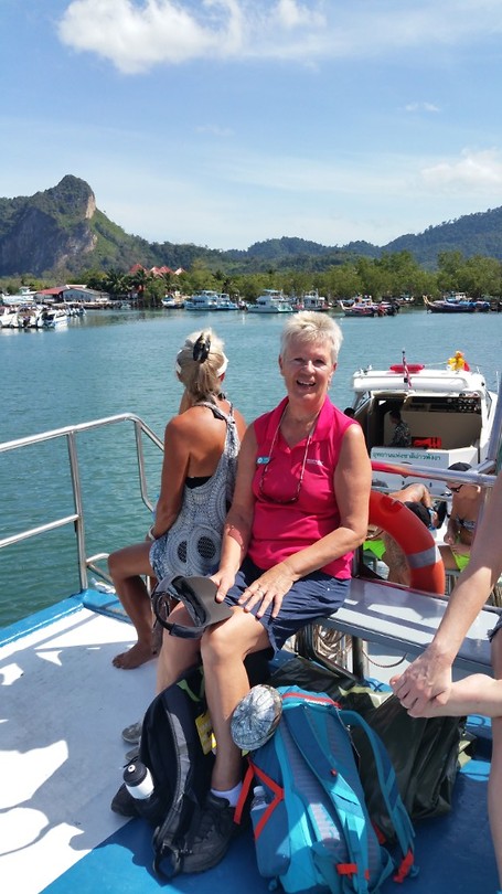 On the boat from Ao Nang to Koh Lanta