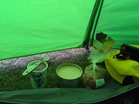 Breakfast in the tent