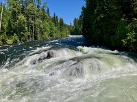 water op weg naar Dawson Falls