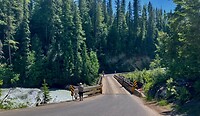 weg naar Dawson falls