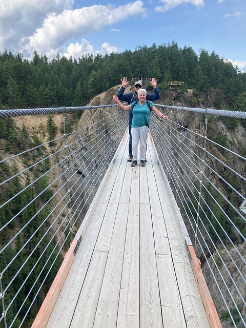 op de brug