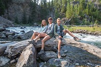 bij de Firehole Canyon