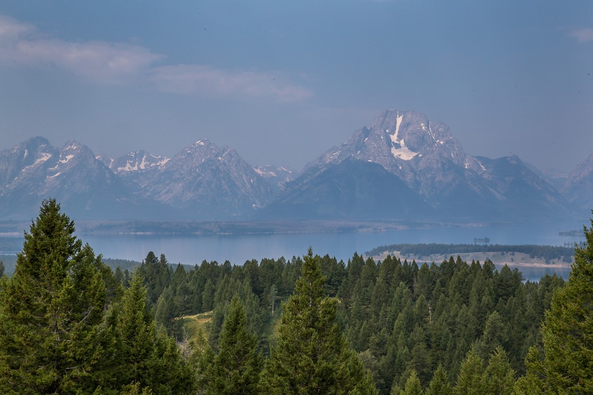 Grand Teton in de regen