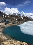 Uitzichtje op het dorpje Gokyo
