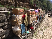 Bagage parkeerplaats porters