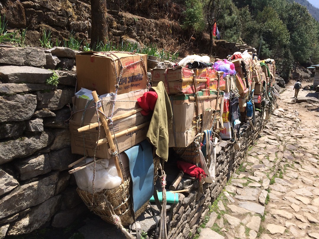 Bagage parkeerplaats porters