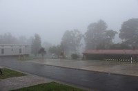 Regen en mist