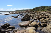 Rotsen bij West Cape
