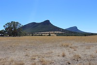 De eerste bergen van de Grampians