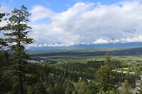 Uitzicht over Radium Hot Springs