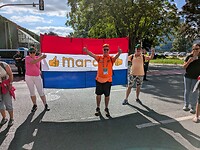 wtg marcel met vlag