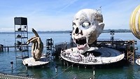 Brengenzer festspiele : Decor van Rigoletto van Giuseppe Verdi