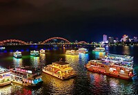 Vietnam 2019 - 03 Da Nang 07 - Drakenbrug Avond 19