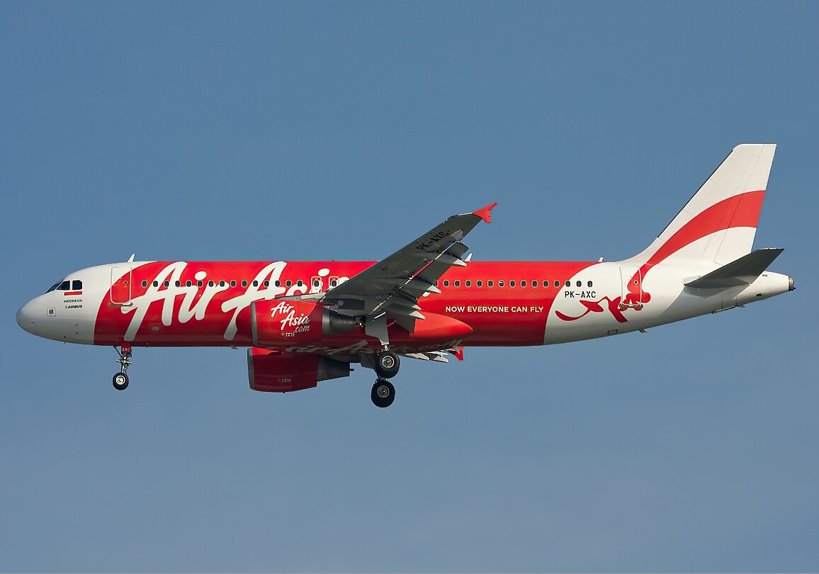 Maleisie En Java 2018 01 - Vliegtuig Air Asia