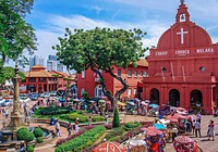 Maleisie En Java 2018 02 - Malakka - Red District 08a Christ Church Melaka