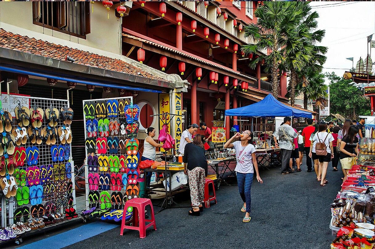 Maleisie En Java 2018 02 - Malakka - Red District 16 Market