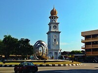 Maleisie En Java 2018 12 - Penang - Straat 12 Queen Victoria Memorial Clock Tower