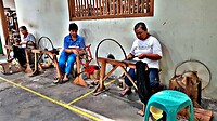 Maleisie En Java 2018 16 - Yogyakarta - Weeffabriek 03
