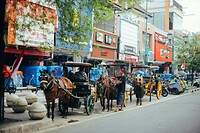 12 - Yogya - Malioborostreet Paard En Wagen 02