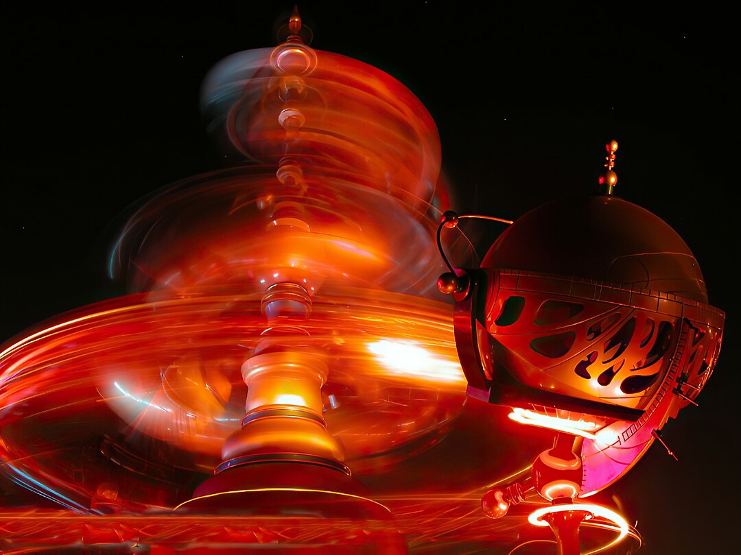 Eurodisney - Discoveryland Diversen 10 Orbitron Flying Machines