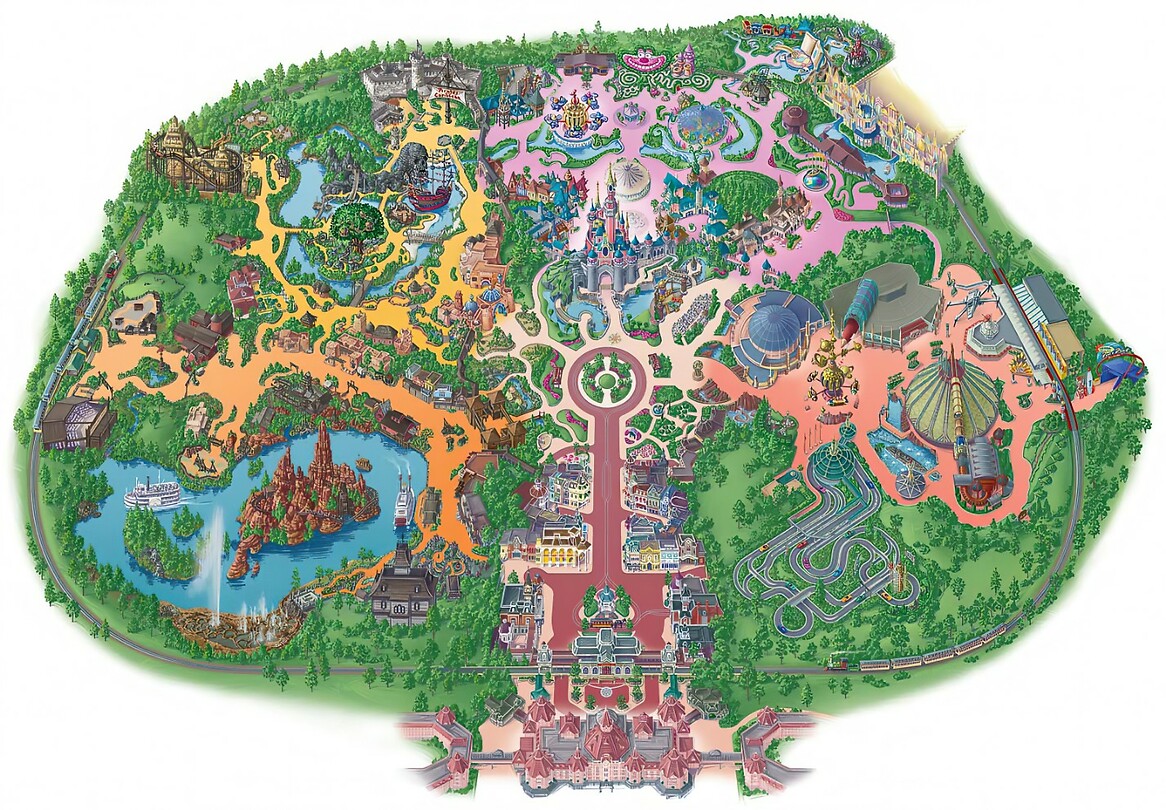 Eurodisney - Diversen 04 Plattegrond