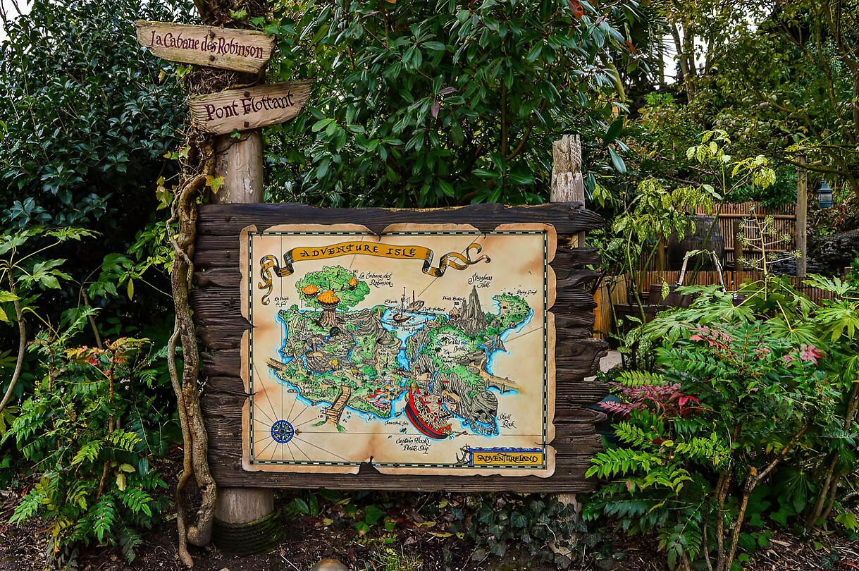 Eurodisney - Diversen 11 Plattegrond Adventure Eiland